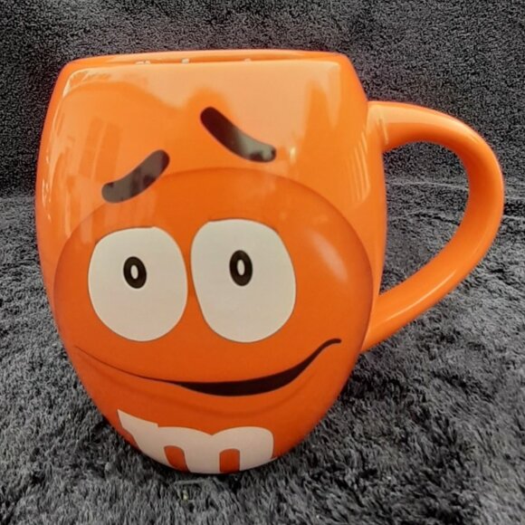 M&M's World Large Orange Barrel Mug Irresistible M and M Official Merchandise - Picture 7 of 7